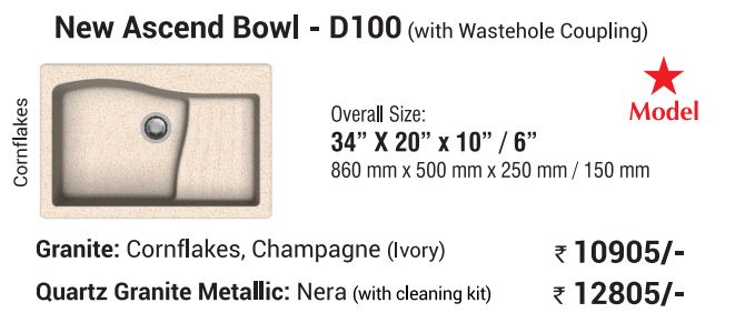 Kitchen Sink - New Ascend Bowl -D100